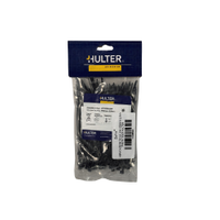Abraçadeira Nylon 100mm X 2,5mm Preta 100 Un Hulter