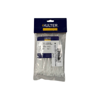 Abraçadeira Nylon 100mm X 2,5mm Branco 100 Un Hulter
