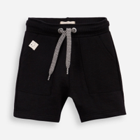 Short de moletom infantil com cordão preto