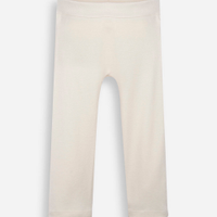 Calça básica infantil de algodão bege