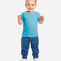 Calça legging infantil jeans azul