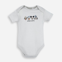 Body infantil de algodão mickey verde