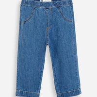 Calça reta infantil jeans azul