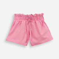 Short clochard infantil com glitter rosa