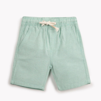Bermuda infantil com bolsos verde claro