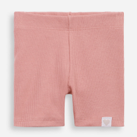 Bermuda infantil ciclista lisa rosa