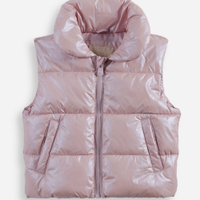 Colete puffer infantil rosa