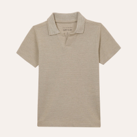 Polo de algodão infantil piquet verde