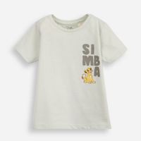 Camiseta infantil com algodão simba texturizada verde