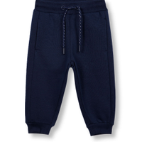 Calça jogger infantil de moletom azul