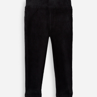 Calça legging infantil aveludada preta