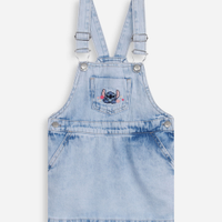 Salopete jeans infantil stitch azul