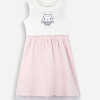 Vestido infantil tule gabby off white