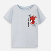 Camiseta infantil texturizada homem aranha azul