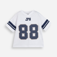 Camiseta infantil futebol americano off white