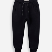 Calça de moletom infantil com cordão preta