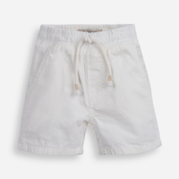 Bermuda infantil sarja off white