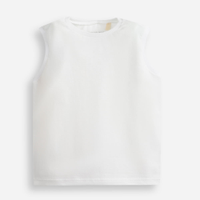 Regata infantil de algodão off white