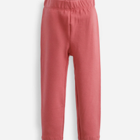 Calça legging infantil de algodão rosa