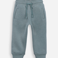 Calça de moletom infantil com cordão verde