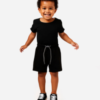 Boardshort infantil com bolso preto