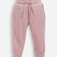 Calça jogger infantil de push rosa