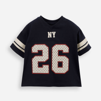 Camiseta infantil futebol americano azul