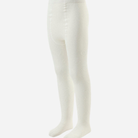 Meia calça infantil corações off white