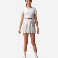 Cropped de algodão juvenil com recorte nas costas off white