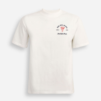 Camiseta oversized juvenil de algodão the big slice off white