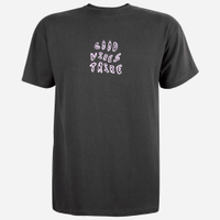 Camiseta juvenil de algodão estampada oversized cinza