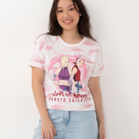 Camiseta infantil manga curta sakura e amigos off white