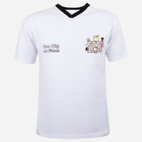 Camiseta esportiva juvenil de algodão hello kitty off white