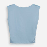 Blusa juvenil de poliamida azul
