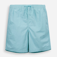 Bermuda juvenil com bolsos e elástico azul