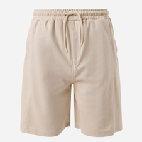 Bermuda juvenil com bolsos bege