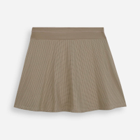 Short saia juvenil texturizado marrom