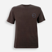 Camiseta juvenil de algodão estampada marrom