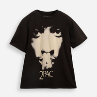 Camiseta juvenil tupac preta