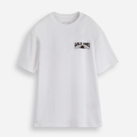 Camiseta juvenil manga curta wild ones off white