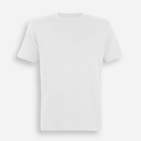 Camiseta juvenil de algodão peruano interlock off white