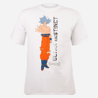 Camiseta juvenil de algodão dragon ball off white