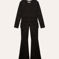 Conjunto canelado juvenil preto