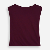 Blusa juvenil de poliamida vinho