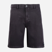 Bermuda chino juvenil de sarja cinza