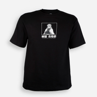 Camiseta juvenil de algodão demons slayer preta