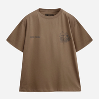 Camiseta juvenil de algodão one piece marrom