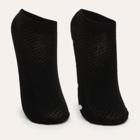 Kit de duas meias cano baixo preto