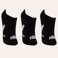 Kit de 3 pares de meias sapatilha puma preto