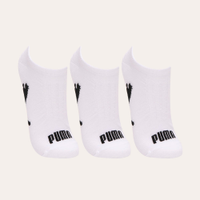 Kit de 3 meias cano baixo puma branco